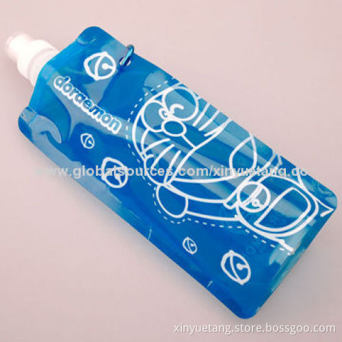 Custom Fashionable Plastic Foldable Bottle with 480mL Volume, Sized 22*12*3.5cmNew
